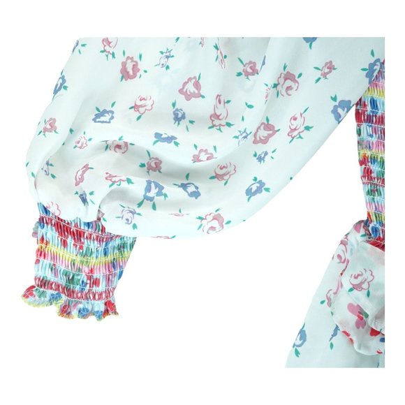 Yvonne & Love Girls Abstract Print Long Straight DRESS‎ Floral Print Size (8-10) - Picture 5 of 6